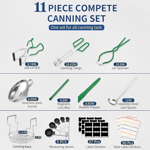 Canning Supplies Starter Kit with Canning Rack
