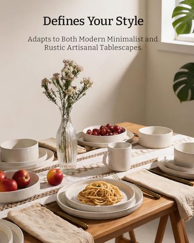 Stoneware Dinnerware Sets for 8 (24 Count)