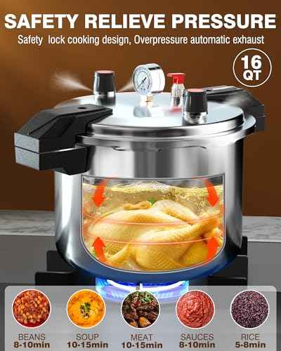 Aluminum Pressure Cooker 23Qt Pressure Canner