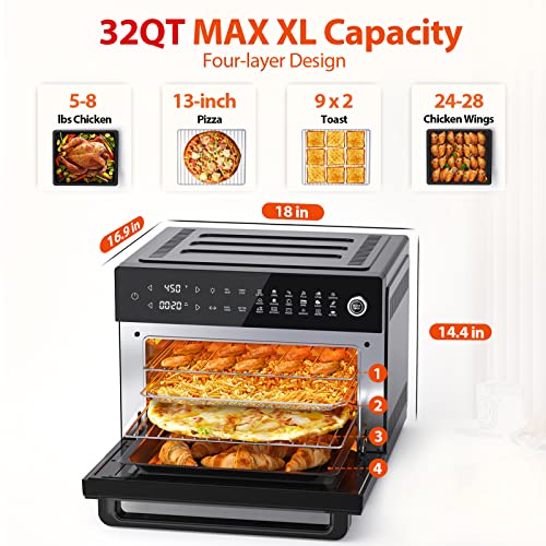 32 Quart PRO Large Air Fryer Oven