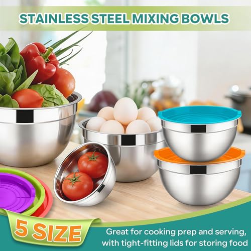Mixing Bowls with Lids Set (5 Count)