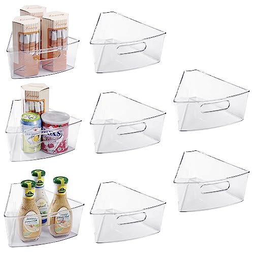 Lazy Susan Cabinet Organizer Bins for Kitchen 8 Pack (8 Count)