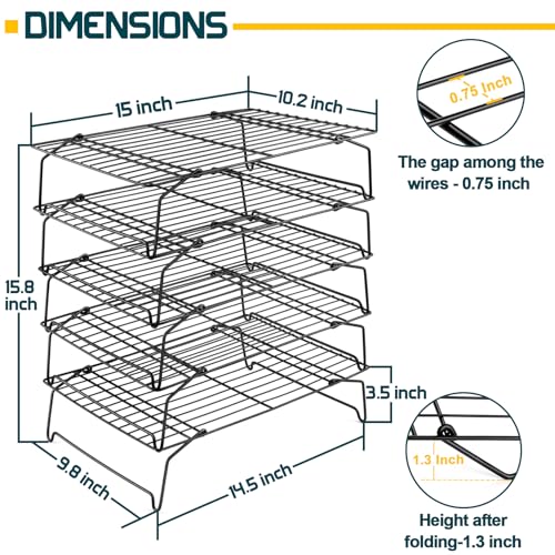5 Tier Stainless Steel Cooling Rack