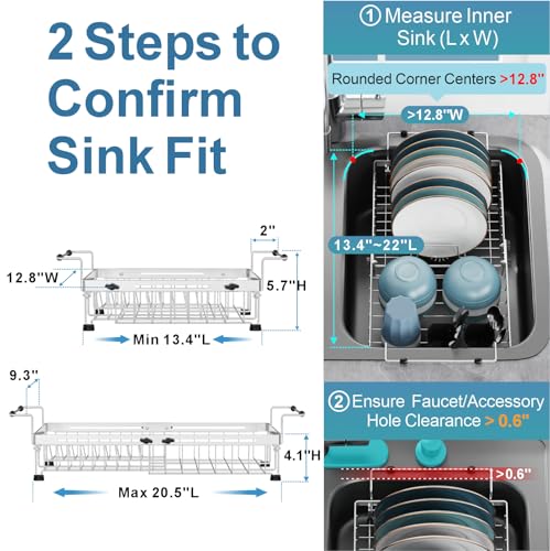 Over Sink Dish Drying Rack