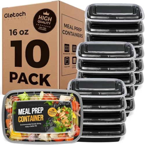 Glotoch Meal Prep Containers with Lids (10 Count)