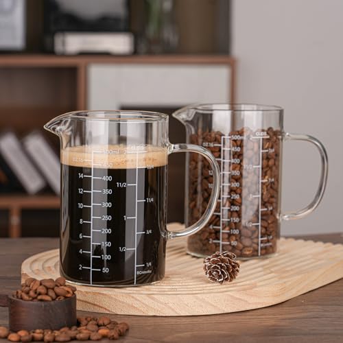 500ML 2 CUP Glass Measuring Cup With Handle