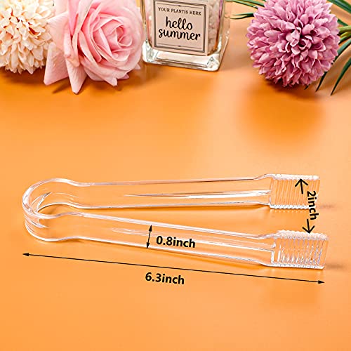 12 Pcs Plastic Mini Candy Buffet Scoops and Serving Tongs Set (12 Count)
