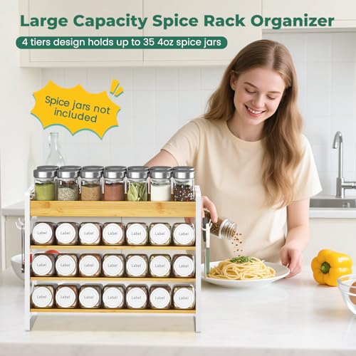 Spice Seasoning Rack Organizer Kitchen Countertop