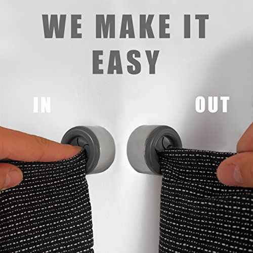 Set of 4 Premium Towel Holders for Bathroom (4 Count)