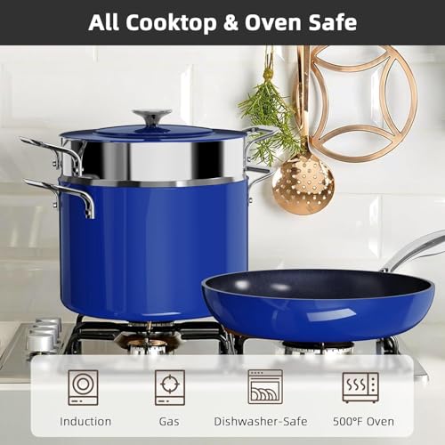 Lux 13pc Forged Lightweight Nonstick Ceramic Cookware Set