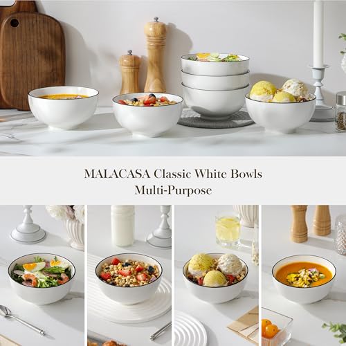 26 Oz Ceramic Cereal Bowls Set of 6 (6 Count)