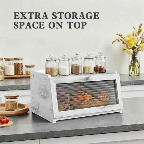Bread Box for Kitchen Countertop