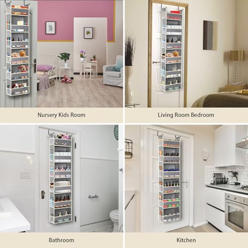 2 Pack Over The Door Hanging Organizer 6 (2 Count)