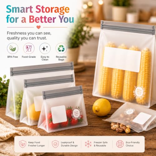 Reusable Food Storage Bags (10 Count)