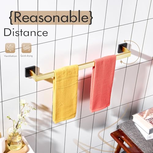 24 Inch Towel Bars for Bathroom Wall Mounted Kitchen Towel Rack Holder T