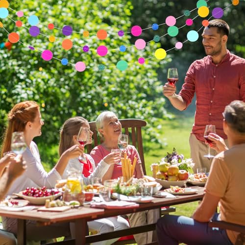 5 Pieces Circle Garland Banner Hanging