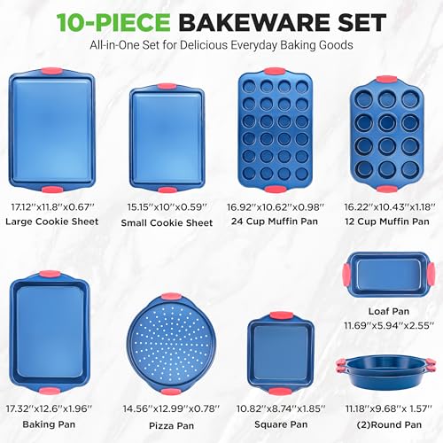 10 Piece Nonstick Bakeware Set (10 Count)