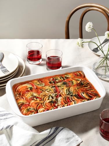9x13 Ceramic Casserole Dish with 304 Stainless Rack