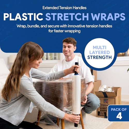 15" Stretch Film Wrap with Extended Handles