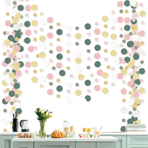 10 Pieces Circle Garland Banner Hanging (10 Count)