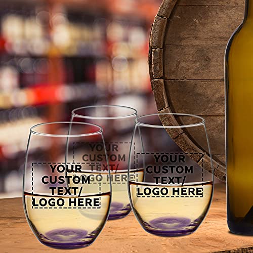 100 ARC Stemless Wine Glasses Set (100 Count)