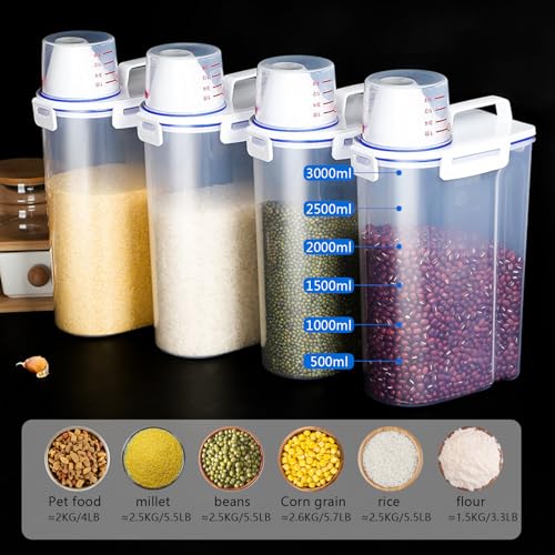 2 Pcs 5.5 LB Rice Storage Container (2 Count)