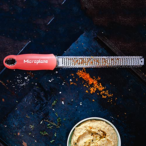 Zester Grater in Coral for Citrus Fruits