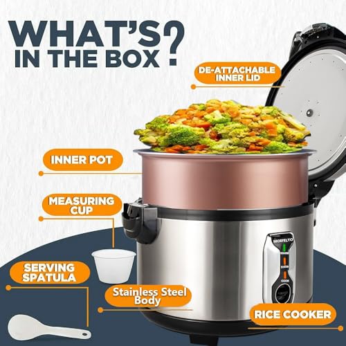 16L Commercial rice cooker 90 cups cooked Large Stainless Steel rice Commercial for 65