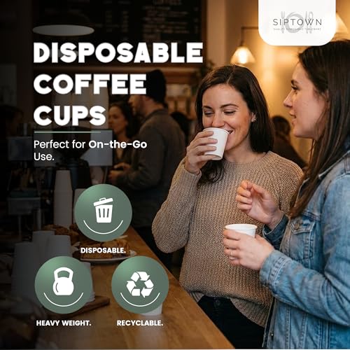 Paper Cups 16 oz 1000 Pack for Coffee & Tea Made in USA (1000 Count)