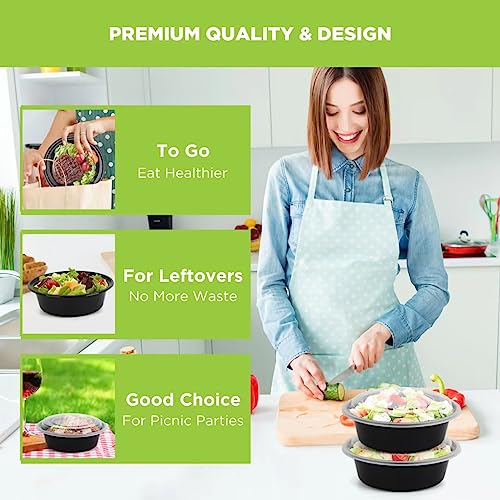 Meal Prep Containers with Lids (50 Count)