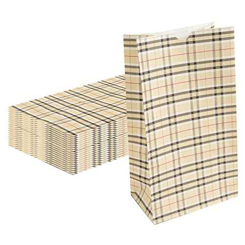 Paper Plaid Bag (100 Count)