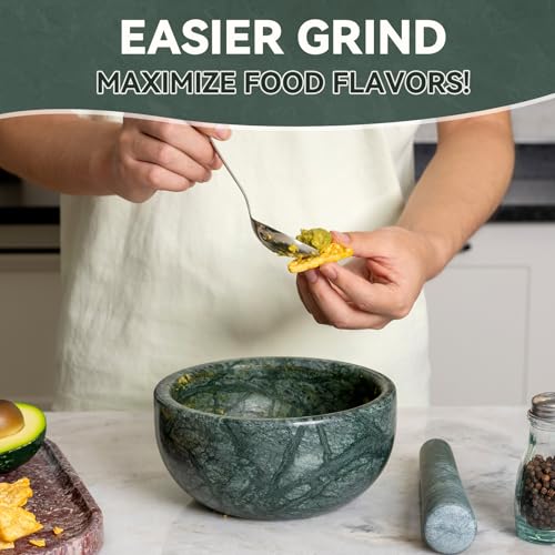 Luxury Marble Mortar and Pestle Set