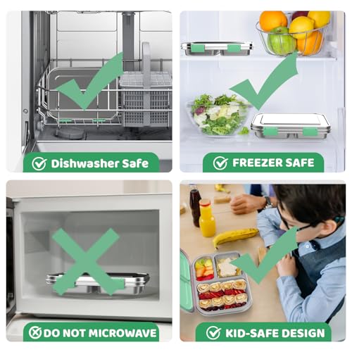 Stainless Steel Bento Box for Kids 1000ml