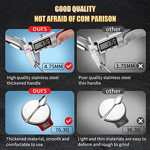 Hammered Silver Silverware Set for 8 (40 Count)