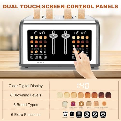 4 Slice Toaster Touch Screen (4 Count)