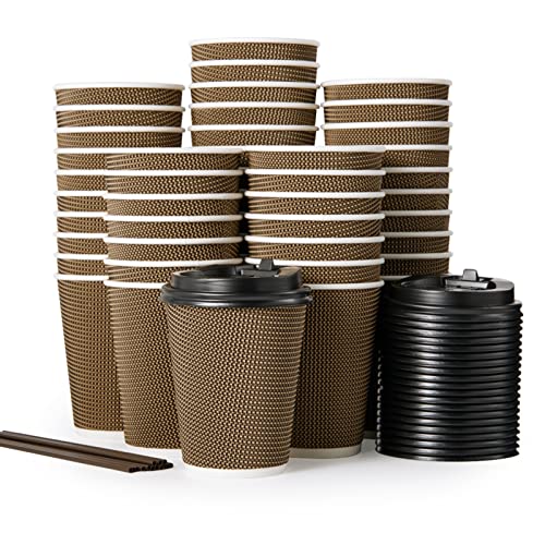 80 Pack 12 oz Disposabel Paper Cups
