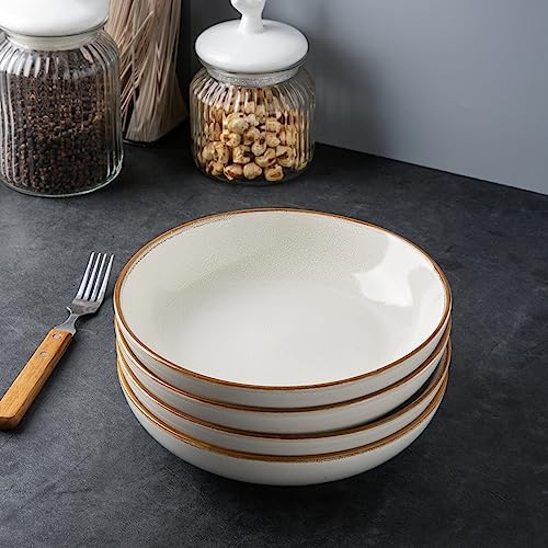 8.5’’ Ceramic Pasta Bowls Set of 6 (6 Count)