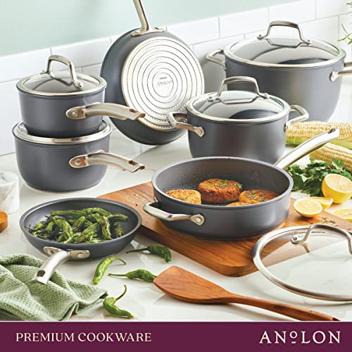 Accolade Forged Hard Anodized Nonstick Pots & Pans (12 Count)
