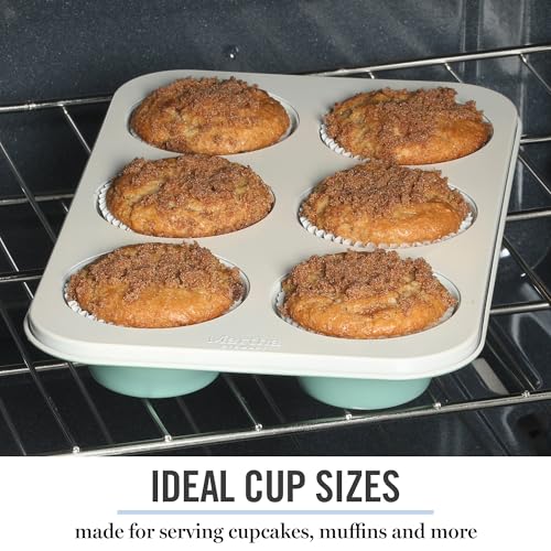Gallen 6 Cup Nonstick Carbon Steel Muffin and Cupcake Pan