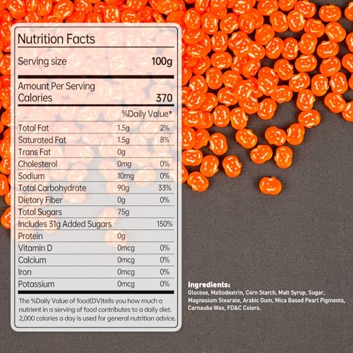Halloween Pumpkin Sprinkles Edible (5.29 Ounce)