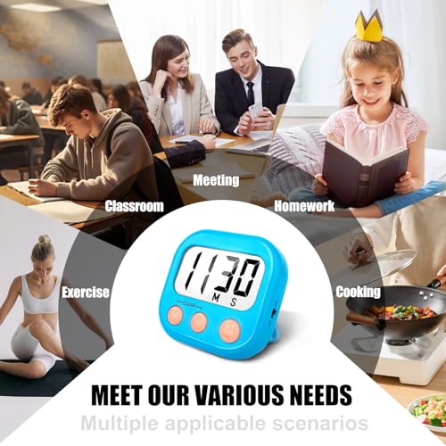 Digital Kitchen Timers for Cooking (2 Count)