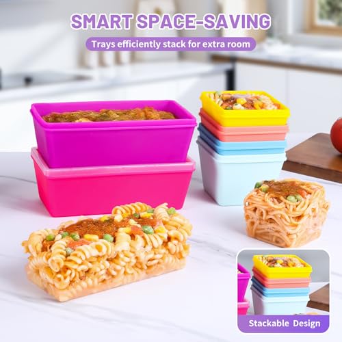 Silicone Freezer Molds with Lids (6 Count)