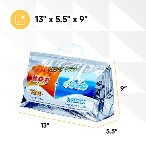 Hot and Cold Insulated Bags for Food Delivery