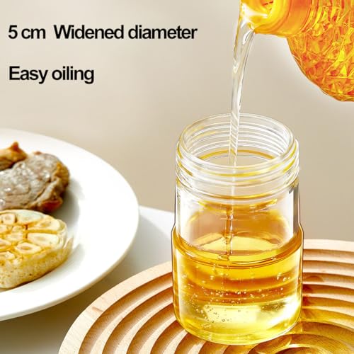 Glass Oil Dispenser with Heat Resistant Brush