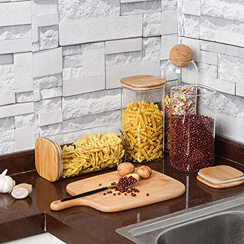Glass Storage Containers with Lids 1.6 Qt (3 Count)