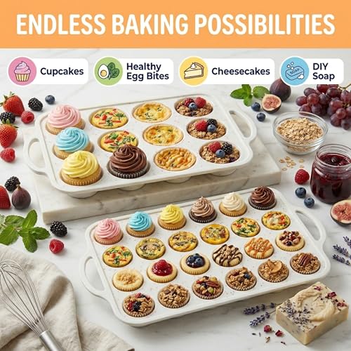 Silicone Muffin Pans (2 Count)
