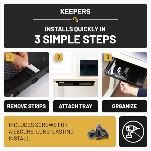 KEEPERS Under Desk Drawer Slide Out