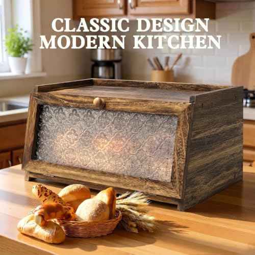Bread Box for Kitchen Countertop