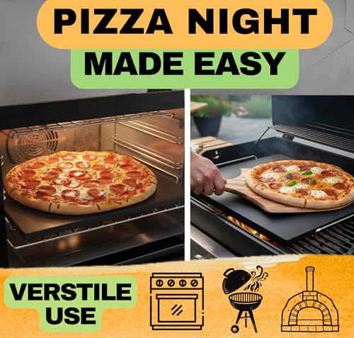 Easy Clean Non Stick 15 inch Ceramic Pizza Stone for Oven and Grill