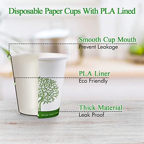 500 Count 4 oz Compostable Paper Cups